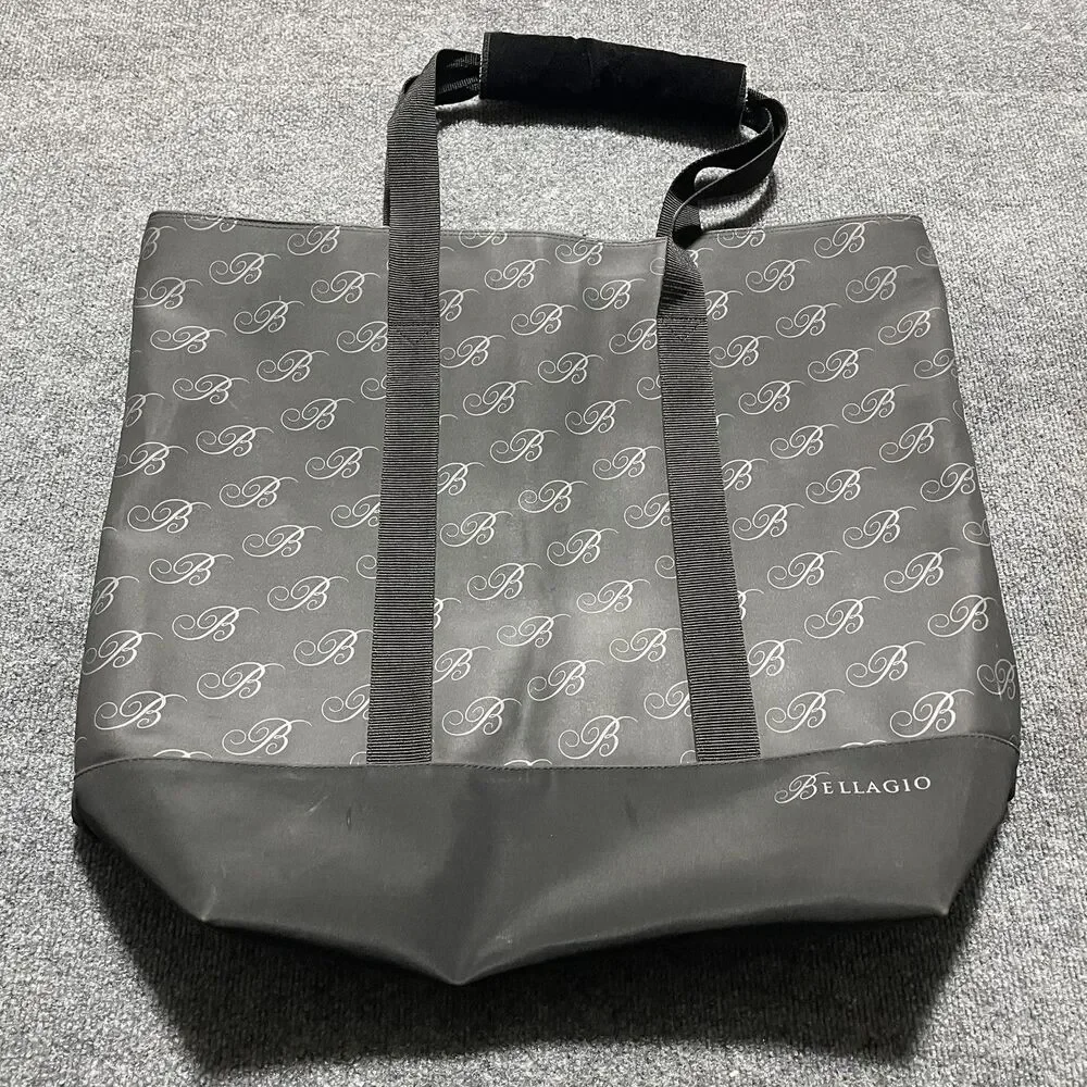 Bellagio Tote Bag Black Monogram B Pattern Samsonite Handle Travel Shopper Large